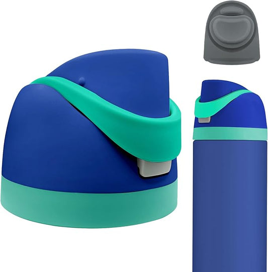 Replacement Lid for Owala Freesip Water Bottle Top Cap Protective Push-To-Open Lid Compatible With Owala Cup 16oz 24oz 32oz 40oz Bpa-Free Replacement Stopper for Owala Freesip Leak-Proof. (Navy Blue)