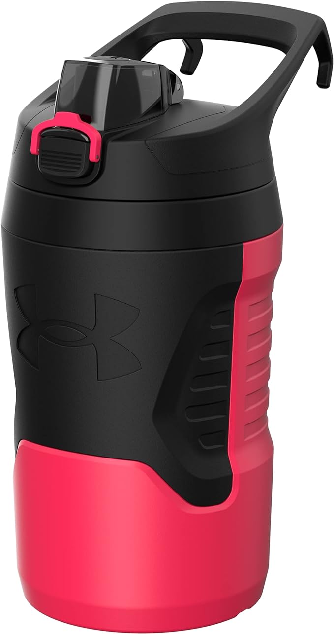 Under Armour Sports Water Jug, 32 oz Insulated Water Bottle w/Handle, Fence Hook, Leak Resistant, Baseball, Football & More