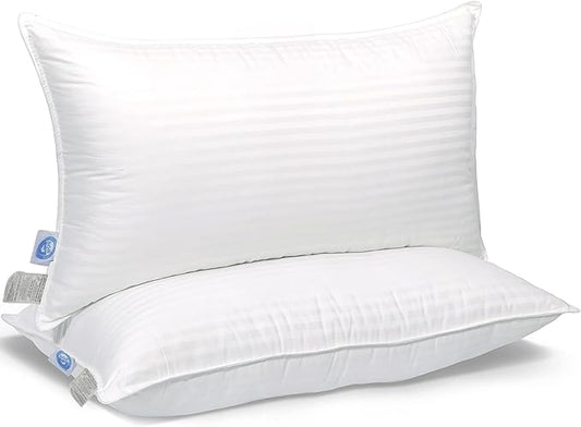 East Coast Bedding Cozy Dream Goose Feather and Down Pillows - RDS Certified, 100% Cotton Cover, Hotel Collection, Bed Sleeping, Medium Support