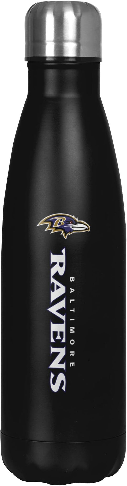 FOCO NFL unisex-adult NFL Team Logo Wordmark Chill Water Bottle