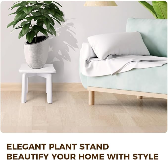 StrongTek Sturdy Bamboo Step Stool with Anti-Slip Feet, Easy-Assembly, 350 LBS Capacity, Ideal for Kids and Adults, Perfect for Bathroom, Bedroom, or Doorway Use, 11" x 11" x 10.6"