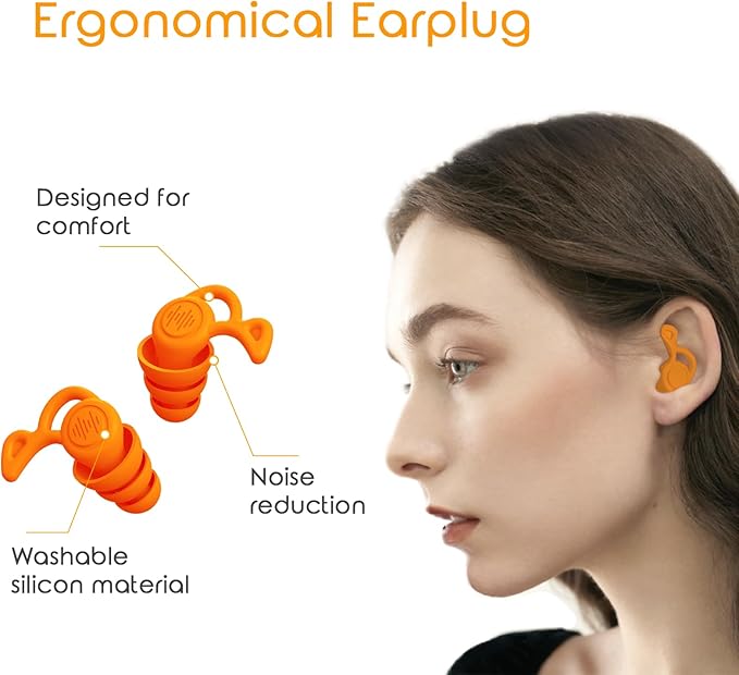 Travel Neck Pillow Premium Memory Foam, Head Support, Comfortable and Soft for Flight and Trip. Airplane Traveling Kit with Contoured Eye Mask, Triple Layer Earplug, and Travel Bag (Ice Blue)