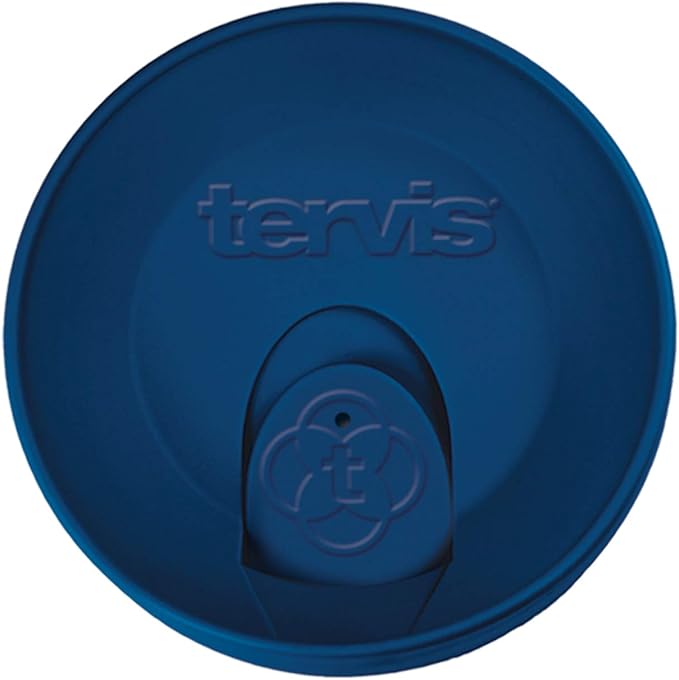 Tervis Travel Lid Made in USA Double Walled Insulated Tumbler Travel Cup Keeps Drinks Cold & Hot, Fits 24oz Tumblers & 16oz Mugs, Navy