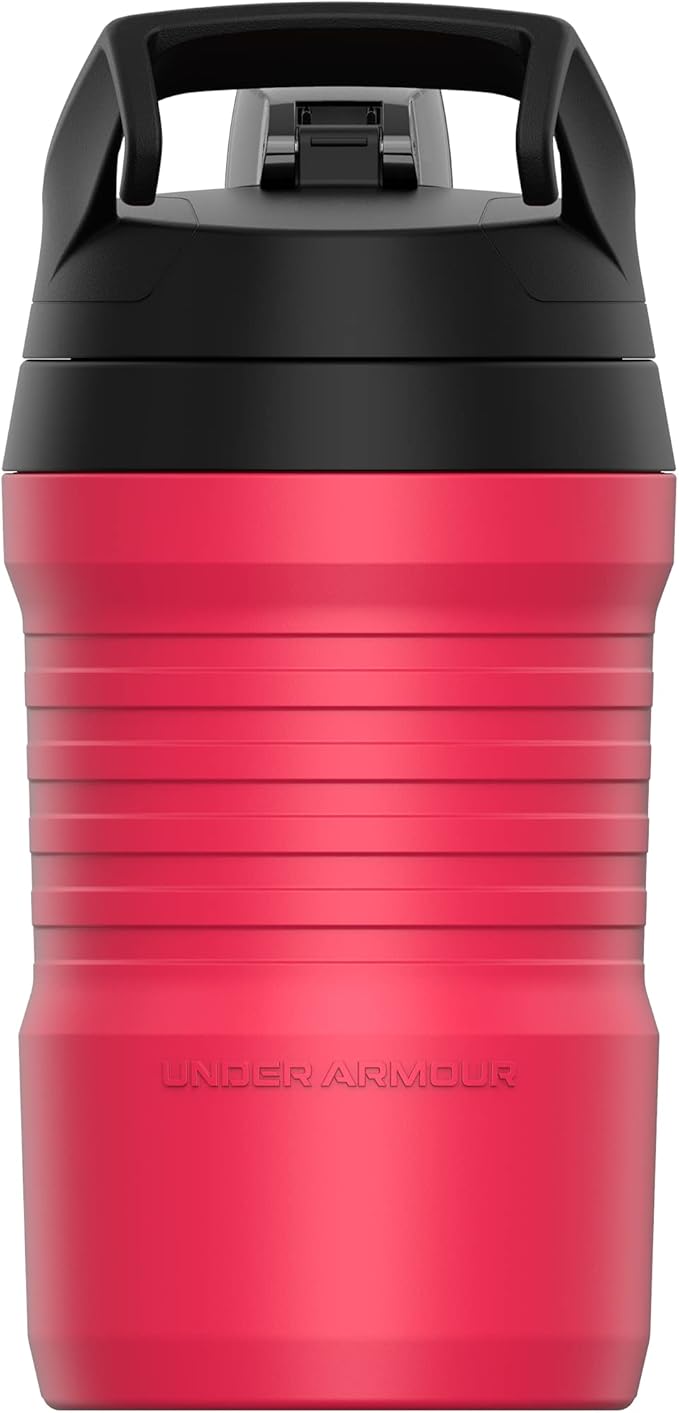 Under Armour Sports Water Jug, 32 oz Insulated Water Bottle w/Handle, Fence Hook, Leak Resistant, Baseball, Football & More