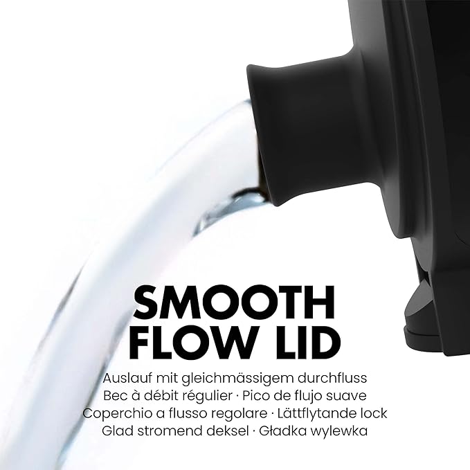 Ion8 Kids Water Bottle, Steel 400 ml/13 oz, Leak Proof, Easy to Open, Secure Lock, Dishwasher Safe, Hygienic Flip Cover, Carry Handle, Easy Clean, Durable, Scratch Resistant, Carbon Neutral, Grey