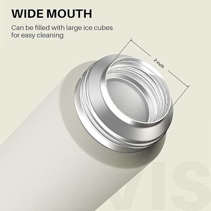 Insulated Sports Water Bottle, Stainless Steel Water Bottles with Locking Flip Top Lid, Insulated Bottle with Double-Wall Vacuum Insulation for Fitness and Outdoor Enthusiasts