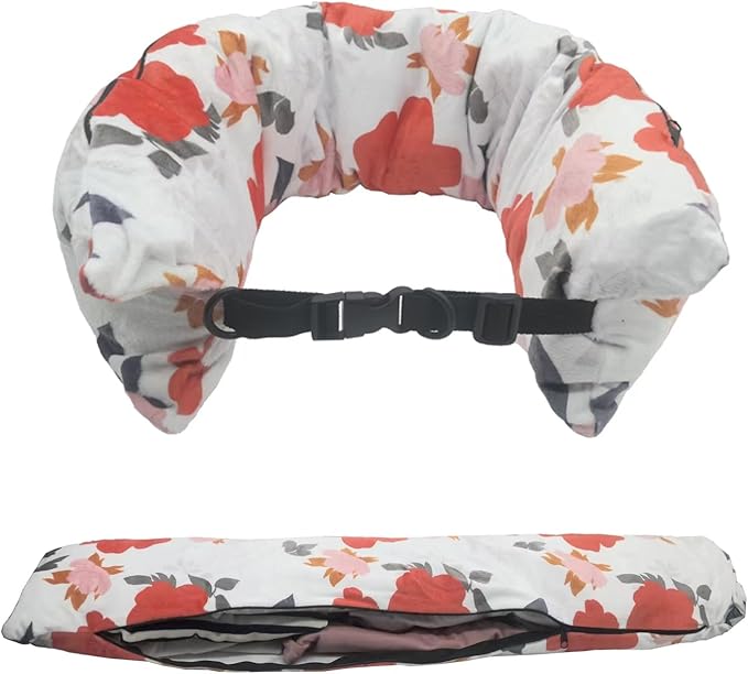 Stuffable Neck Pillow for Travel，Stuffable Travel Pillow，Travel Neck Pillow Stuffable with Clothes Transforms Into Extra Luggage without Excess Fees(Pink) …