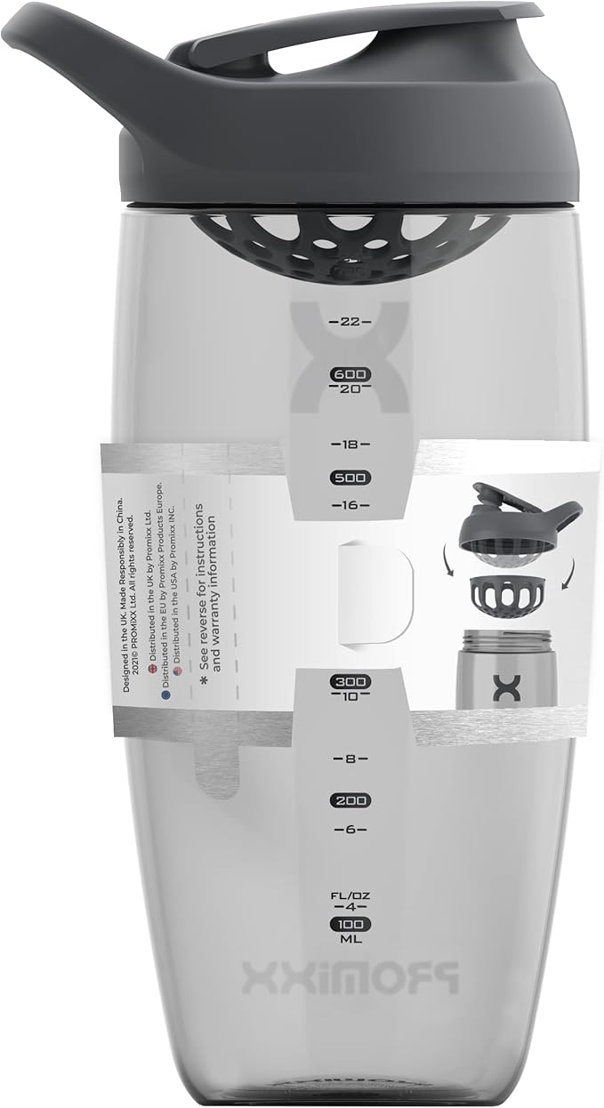 Promixx PURSUIT Protein Shaker Bottle – Premium Sports Blender Bottles for Protein Mixes and Supplement Shakes – Easy Clean, Durable Protein Shaker Cup