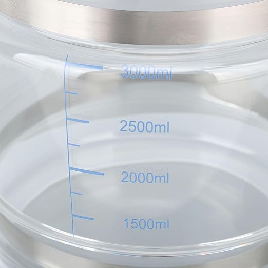 Water Container for Distiller, Glass Jar for Water Distiller, Water Distiller Container, Replacement Collection Bottle Water Container, Distiller Filter 4L Glass Collection Bottle, Water Distiller