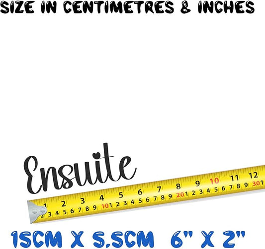 Home Door Sign Stickers - Bedroom Décor - Bathroom Door Sign - Toilet - Kitchen - Living Room (Ensuite)