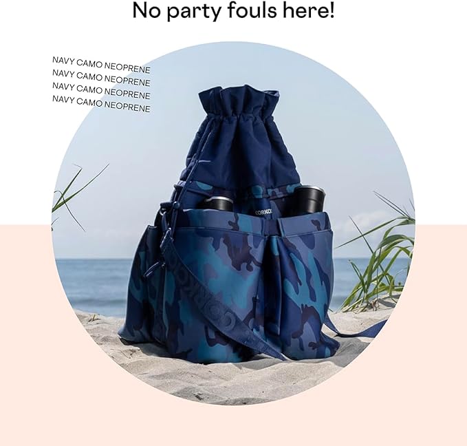 Corkcicle Beverage Bucket Cooler Bag, 10.5” x 12” – Keep Cool with Portable Bucket Bag – Transforms Into Ice Bucket with All Day Insulation