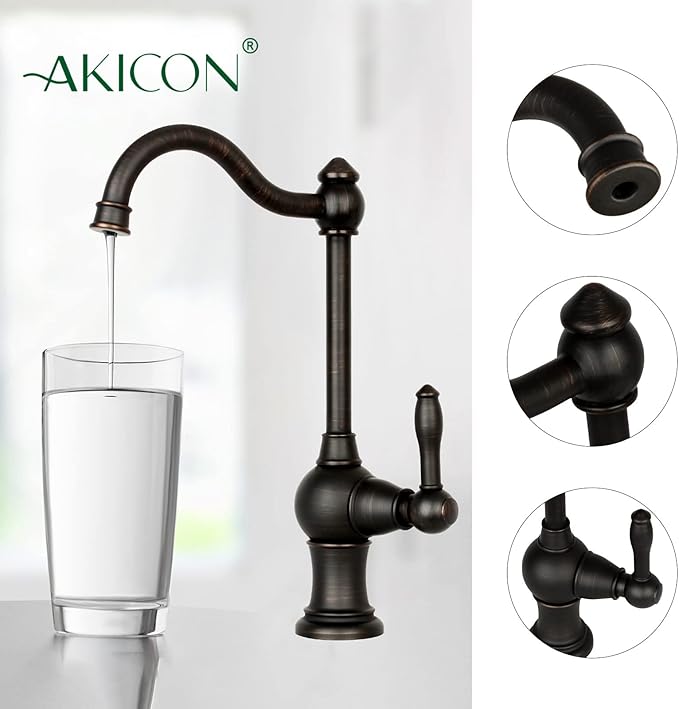 One-Handle Drinking Water Filter Faucet Water Purifier Faucet, Only for Cold Water (Oil Rubbed Bronze)