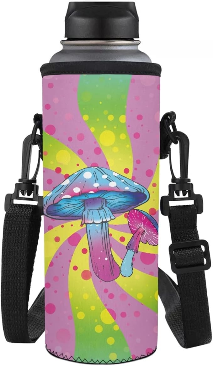 Jndtueit Basketball Water Pouch Holder, Soccer Bottle Cooler Cover Holder Strap for Outdoor Sports Gym Camping Walking