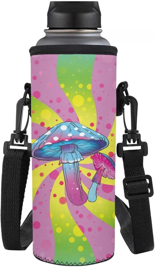 Jndtueit Basketball Water Pouch Holder, Soccer Bottle Cooler Cover Holder Strap for Outdoor Sports Gym Camping Walking