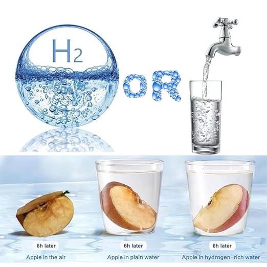 Hydrogen Water Bottle with PEM SPE Technology, Portable Hydrogen Water Bottle Generator, Hydrogen Water Machine for Home, Travel, Work, Gym, Outdoor, Healthy Lifestyle