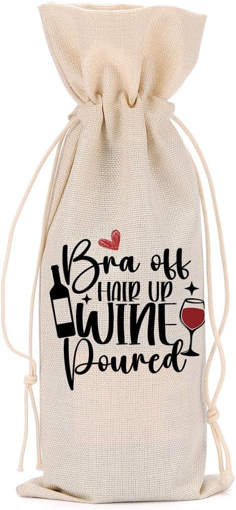 Funny Wine Quotes Wine Bag Wine Tasting Party Supplies for Wine Lovers Women Men Bride Mommy Friend Christmas Birthday Wedding Bachelorrette Party Wine Bags
