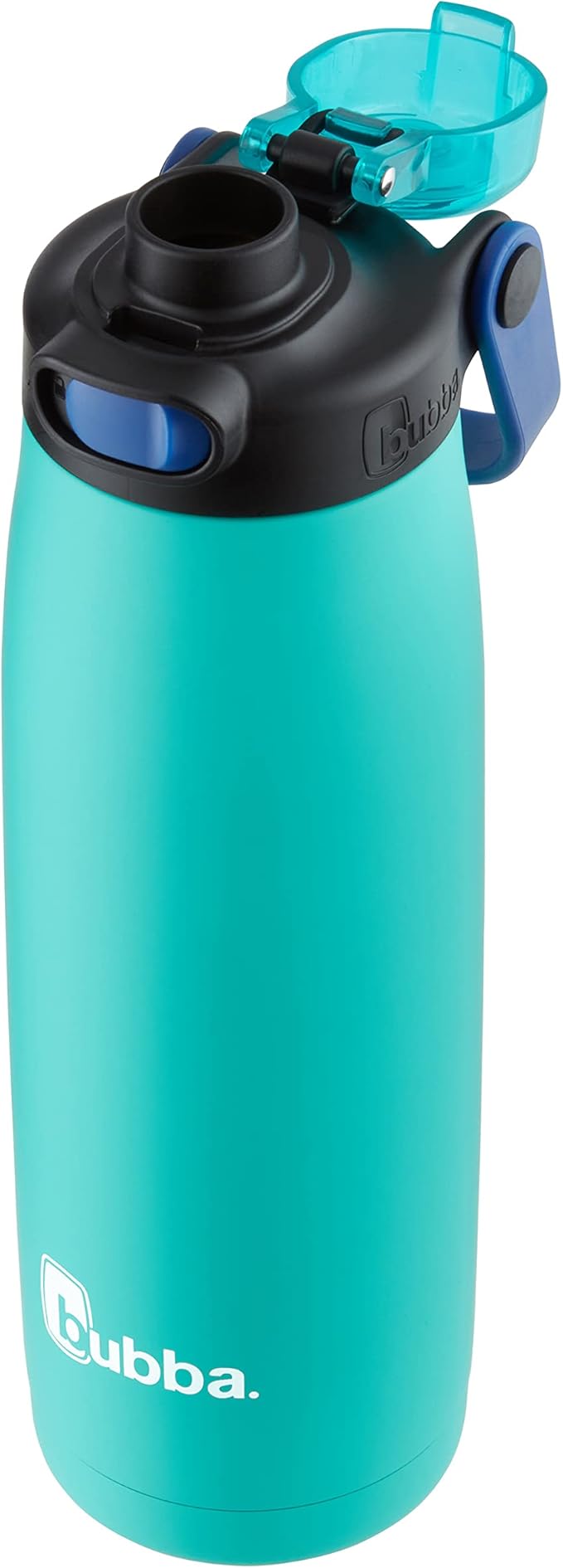 Bubba Radiant Stainless Steel Rubberized Chug Water Bottle, 24 Oz, Island Teal