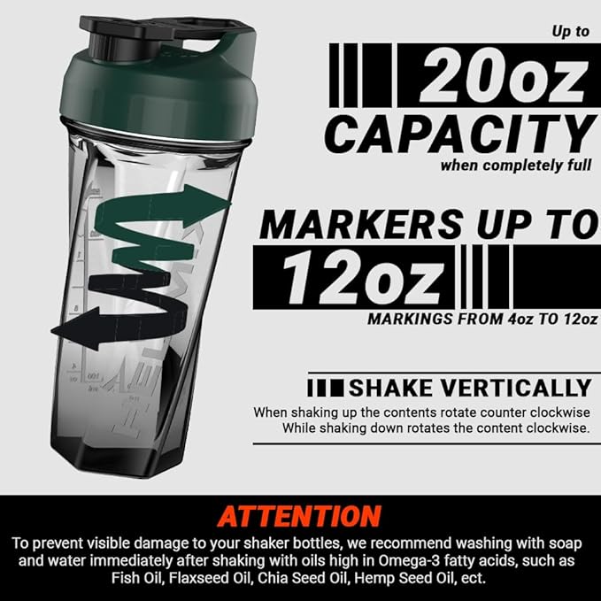 HELIMIX 2.0 Vortex Blender Shaker Bottle Holds upto 28oz | No Blending Ball or Whisk | USA Made | Portable Pre Workout Whey Protein Drink Shaker Cup | Mixes Cocktails Smoothies Shakes | Top Rack Safe