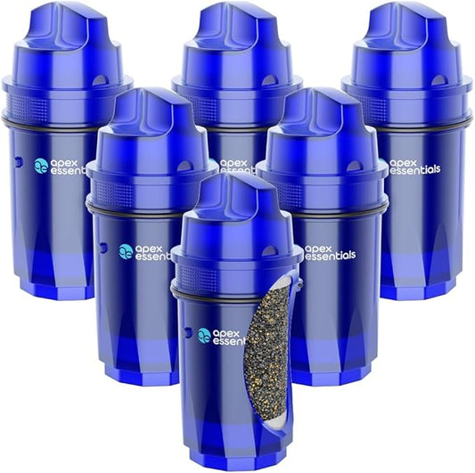 PPT700W Compatible with Pur Pitchers and Dispensers PPT700W, CR-1100C, PPF951K, PPT711W, PPF900Z, CR-6000C, PPT710W, and More, Pack of 6