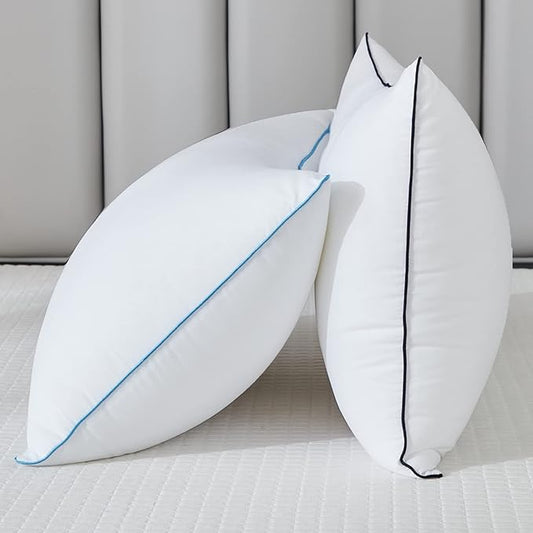 Bed Pillows for Sleeping - Pillows Queen Size Set of 2 Cooling Luxury Hotel Quality Pillow with Premium Plush Soft Down Alternative Fill for Side Back or Stomach Sleepers (Queen(Pack of 2))