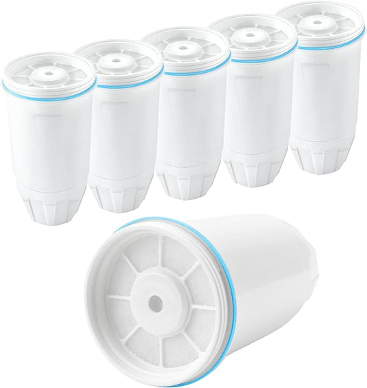 Replacement fit for Zero Water Filter,Water Filter Replacement fit for Zero Water Filters 6 Pack,0 Water Filters fit for zerowater pitchers ZR-001 ZR-017 ZR-004 ZP-006 ZD-013 ZS-008 prime&swift