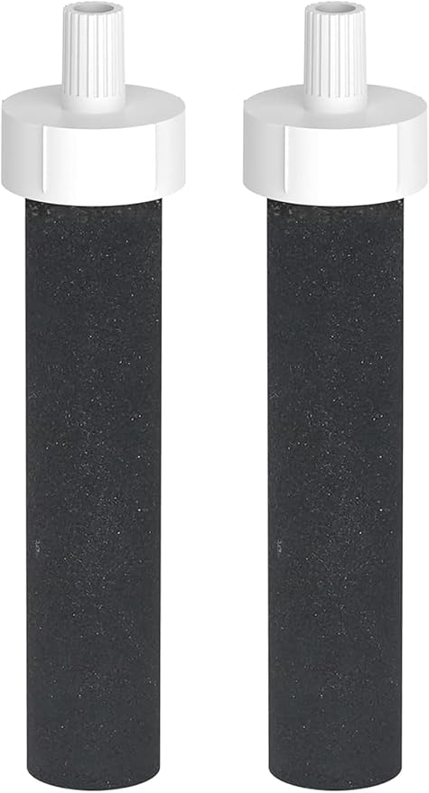 Water Bottle Filter, Replacement for Brita® BB06, Brita® Hard Sided, Stainless Steel and Plastic Bottle Filter, Reduces Chlorine, BPA-Free, Last Up to 2 Months or 40 Gallons (Pack of 2)