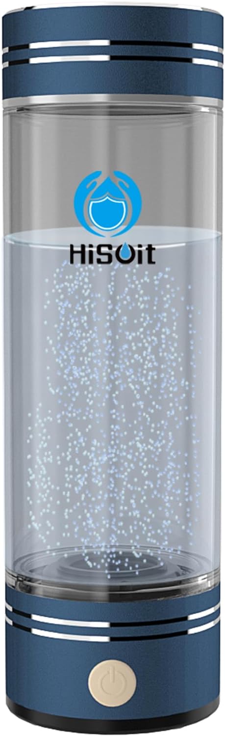 Hydrogen Water Bottle Maker Machine Hydrogen Water Generator Ionizer with SPE and PEM Technology 17oz Dantin Blue