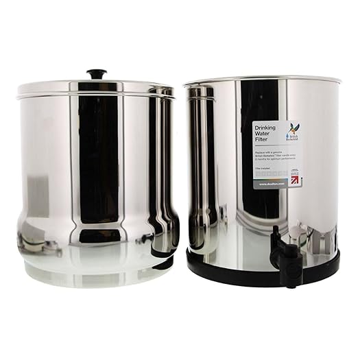 Doulton W9361122 Gravity Water Filter System Stainless Steel with 4x Super Sterasyl Candle Filters
