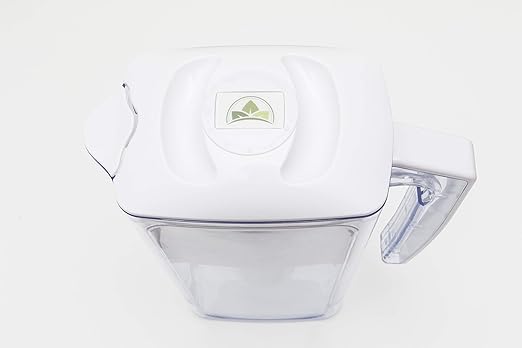 Alkaline Water Filter Pitcher - 2.5L Healthy Pure Water Ionizer, Two 60-Day Activated Carbon Filters, BPA Free, Healthy, Clean, Toxin - Updated 2024