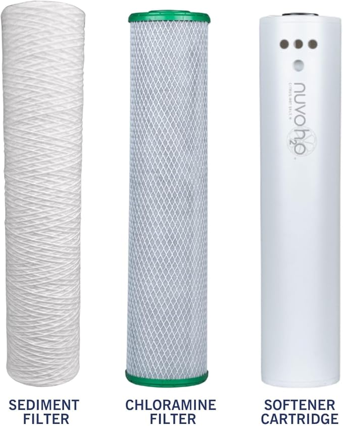 Manor Trio System Replacement Cartridges, Sediment and Chloramine Filters