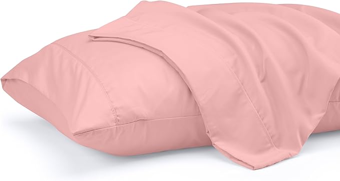 Utopia Bedding Queen Pillow Cases - 2 Pack - Envelope Closure - Soft Brushed Microfiber Fabric - Shrinkage and Fade Resistant Pillow Covers 20 X 30 Inches (Queen, Pink)