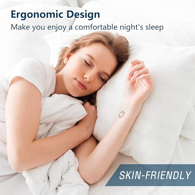 CozyLux Pillows King Size Set of 2, Hotel Quality Bed Pillows for Sleeping 2 Pack, Cooling Pillows for Side Back and Stomach Sleepers, Down Alternative Luxury Soft Supportive Fluffy Pillows (19x34)