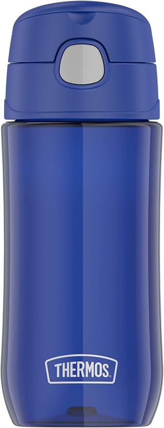 THERMOS FUNTAINER 16 Ounce Plastic Hydration Bottle with Spout, Blueberry