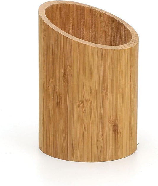 RSVP International Bamboo Collection, Countertop Décor for Kitchen & Tabletop, Tool Holder, 5.5(DIA)x7.75"