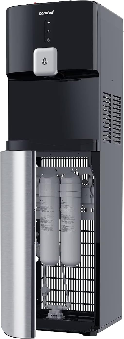 Comfee' POU-F Filter, 2 Stage Replacement Filters For All Comfee Bottleless Water Coolers, Pack of 1 PP Filter and 1 Activated Carbon Filter