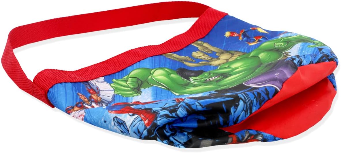 Marvel Super Hero Adventures Boys Collapsible Nylon Gift Basket Bucket Tote Bag