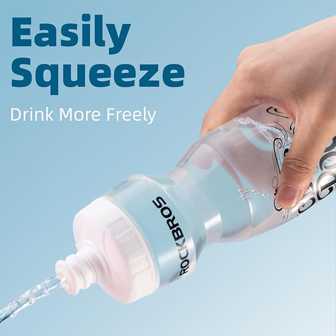 ROCKBROS Cycling Water Bottle, 20-25oz Cycling Bottle, BPA-Free