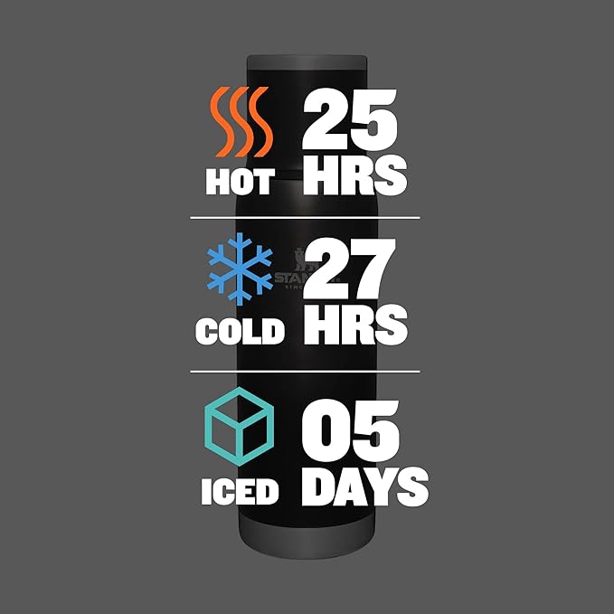 STANLEY Adventure To Go Insulated Travel Tumbler - 1.1QT - Leak-Resistant Stainless Steel Insulated Bottle with Insulated Cup Lid and Splash-Free Stopper