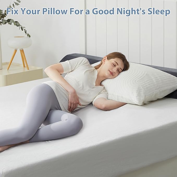 King Bed Wedge Pillow for Headboard Gap, Mattress Bed Gap Filler(0-8"), Between Headboard and Mattress, Triangle Headboard Pillow(Grey,King)