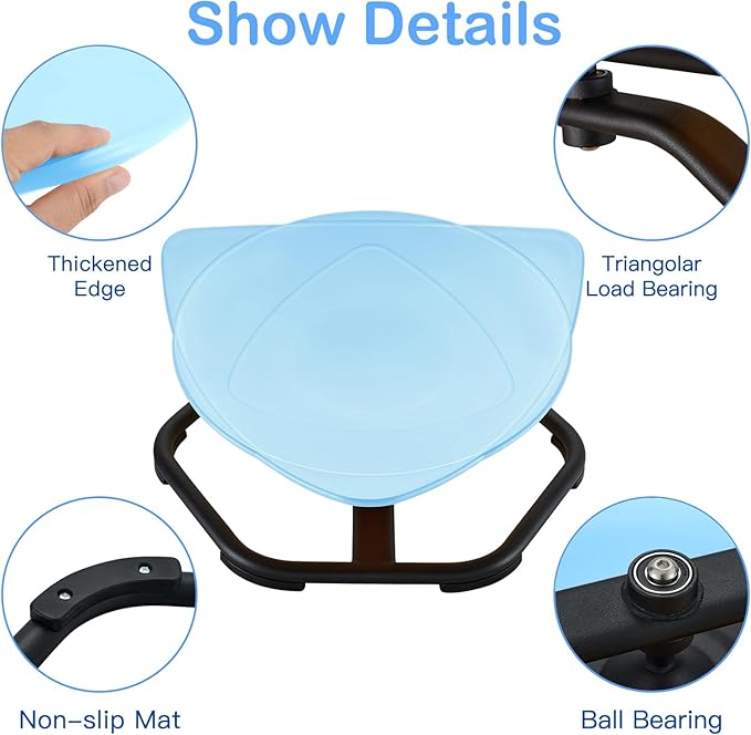 Spinning Sensory Chair, Shield Modeling Sensory Spinning Chair for Kids, Playing Like Captain America Sensory Toys for ADHD and Autism