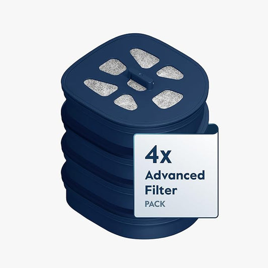 LARQ Pitcher Filter 4-pack, Advanced Carbon Filters, Removes Lead, Mercury and More, Good for 8 Months