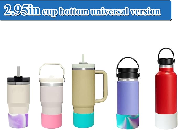 Silicone Boot,Silicone Boot Sleeves for 40/30 oz Tumblers, Insulated Bottle Sleeves for Adventure and IceFlow Flip Tumblers, Anti-Slip Sleeve for Water Bottles（pink）