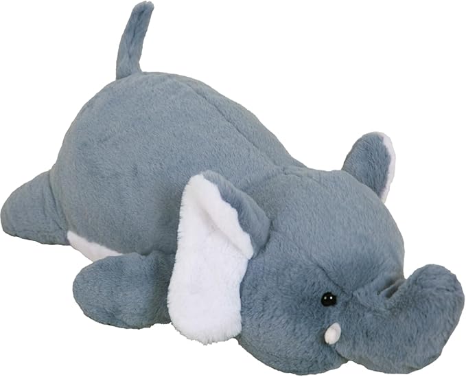 24 inch Cute Giant Weighted Elephant Plush Soft Body Pillow, Large Grey Elephant Weighted Stuffed Animals Toys plushies, Gift for Kids Girls and Boy, Birthday