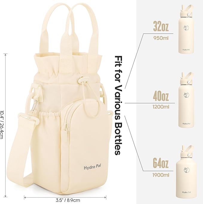 Insulated Water Bottles 40 oz with 2 Leak Proof Lids & Water Bottle Holder, Wide Mouth Sport Water Bottle with Straw, Reusable Stainless Steel Water Flask, Double Walled Vacuum Thermos