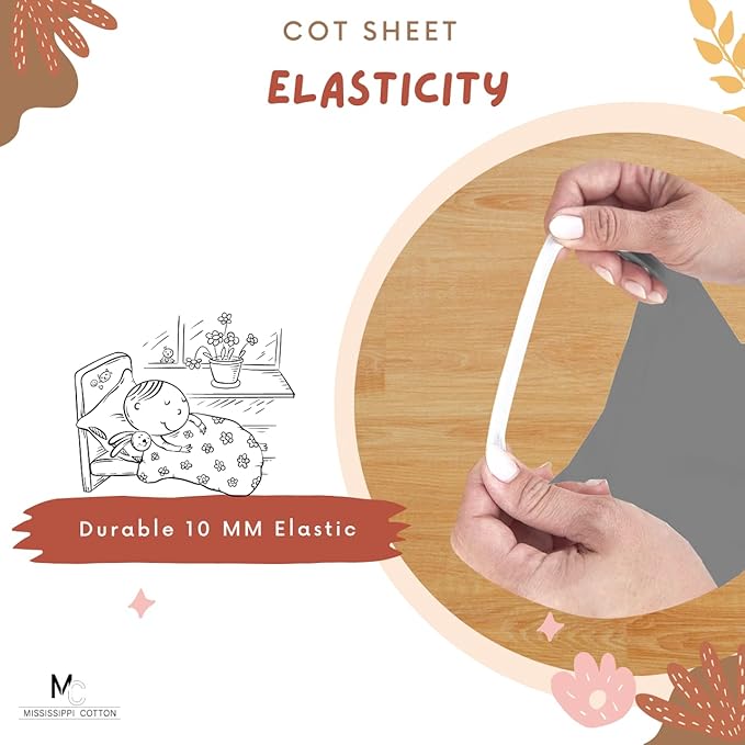 Pack of 24 Cot Sheet for Daycare Preschool Cot Bed -Polyblend Fabric with Corner Elastic Cots Sheets Fits On 22" X 52" Inches Size Toddler and Preschool Daycare Cot Dark Grey 22 X 52 Size