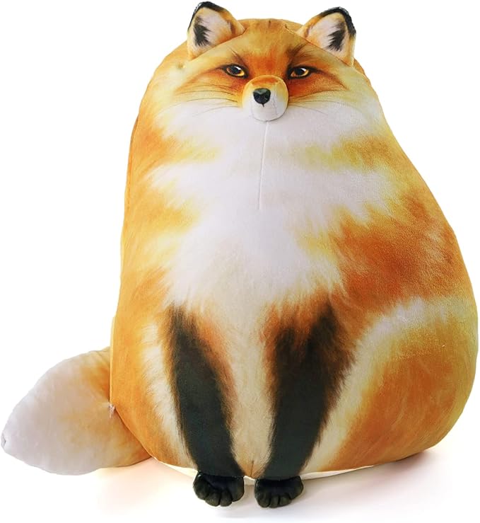 Fox Stuffed Animal, 14" Fox Plush Pillow, Cute Plushies, Throw Pillow Doll Big Plush Toys Birthday Gift for Girls Boys Girlfriend Kids