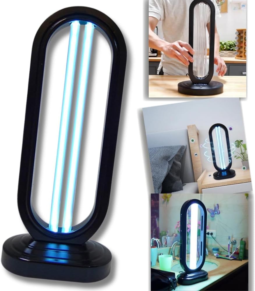 UVLIZER Tower - UV Light Sanitizer & Ultraviolet LED Lamp (UV-C Cleaner for Home, Office, Room | UVC Disinfection Lamp | Kill 99% of Germs, Bacteria, Virus, Mold, Dust Mites | USA)