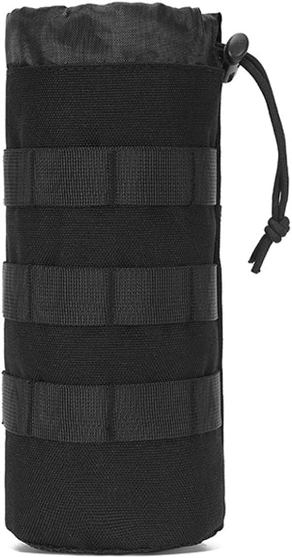 Upgraded Water Bottle Holder -Tactical Water Bottle Pouch- Sports Water Bottle Bag with Drawstring for Camping Climbing Hiking and Travelling