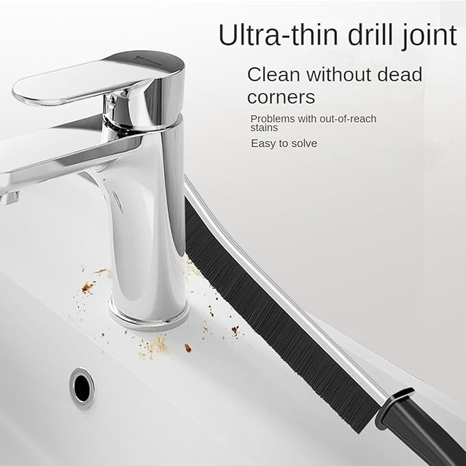 3Pcs Crevice Cleaning Brush, Crevice Grout Brush, New Multifunctional Corners Cleaning Brush Tool, Bathroom Kitchens Gap Brush, Hard Bristle Crevice Cleaning Brush