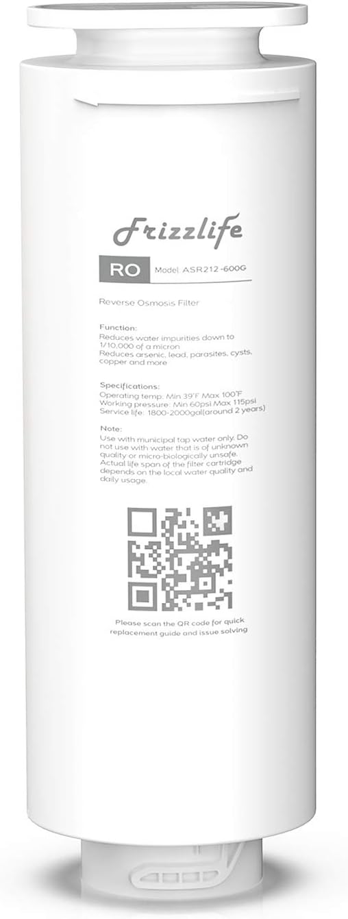 Frizzlife ASR212-600G RO Replacement Filter Cartridge For PD600 (2nd Stage)
